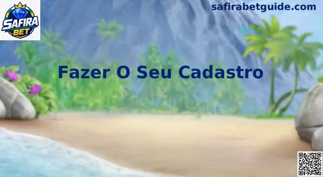 Interface de cadastro seguro e verificação de identidade no Safira Bet