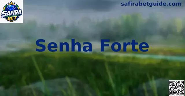 Interface de segurança com conceito de Senha Forte para proteção de conta