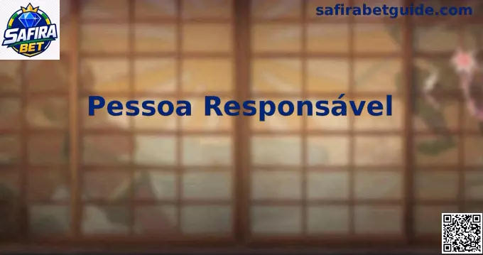 Pessoa responsável jogando com segurança